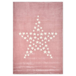 "Bravich Pink Star Kids Rug 80 X 150Cm (2'7""x 4'11"")" - thumbnail 1