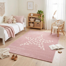 "Bravich Pink Star Kids Rug 80 X 150Cm (2'7""x 4'11"")" - thumbnail 3