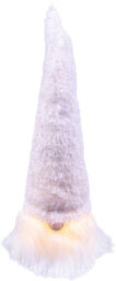 Netagon Home Festive Light Up Christmas White Gonk Gnome Ornament- 23Cm - thumbnail 2