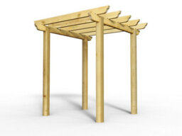 Edecks Heavy Duty Royal Walkway Wooden Garden Pergola With Super Rafters (W 2400mm X D 2400mm) With Bolt Down Anchors (2.1M) - thumbnail 4