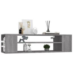 Berkfield Durable Hanging Tv Cabinet Grey Sonoma 100X30X26.5 Cm Engineered Wood - thumbnail 3