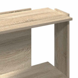 Berkfield Bookcase 3-Tier Sonoma Oak 60X30X80 Cm Engineered Wood - thumbnail 7