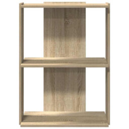 Berkfield Bookcase 3-Tier Sonoma Oak 60X30X80 Cm Engineered Wood - thumbnail 4