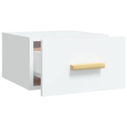 Berkfield Wall-Mounted Bedside Cabinets 2 Pcs White 35X35X20 Cm - thumbnail 7