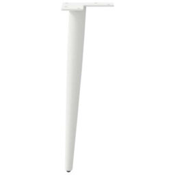 Berkfield Coffee Table Legs Conical Shape 4 Pcs White 30-31 Cm Steel - thumbnail 6