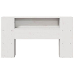 Walplus Headboard With Storage White 135 Cm Solid Wood Pine - thumbnail 4