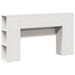 Walplus Headboard With Storage White 135 Cm Solid Wood Pine - thumbnail 6
