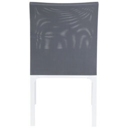 Beliani Set Of 2 Garden Chairs With Cushions Bacoli Fabric Dark Grey - thumbnail 6