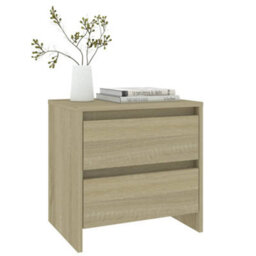Berkfield Bedside Cabinet Sonoma Oak 45X34.5X44.5 Cm Engineered Wood - thumbnail 6