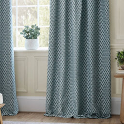 Sanderson Hutton Jacquard Room Darkening Pencil Pleat Curtain Pair Blue (W)229Cm X (D)183Cm - thumbnail 4