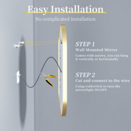 Luvodi 1200X600mm Oval Led Bathroom Mirror Illuminated Light Innovative Makeup Mirror, Anti-Fog - thumbnail 9