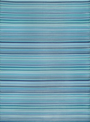 The Rugs Reversible Waterproof Outdoor Rugs Rainbow 1020 Blue - image 1