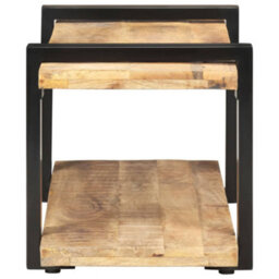 Berkfield Tv Cabinet 90X40X40 Cm Rough Mango Wood - thumbnail 3