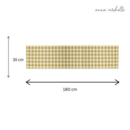 100% Cotton Table Runner 14X71 In For Wedding Festival Party Christmas Indoor Outdoor Style Centrepiece Desk Décor (Green) - thumbnail 3