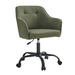 LEDREM Office Chair, Swivel Chair, Desk Chair, Makeup Vanity Chair, Adjustable Height, Armrests, 110 Kg Load - thumbnail 2