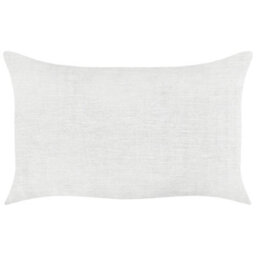 Beliani Set Of 2 Decorative Cushions Banori Linen 30 X 50 Cm White Solid - thumbnail 4