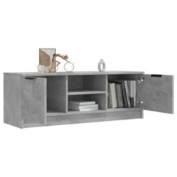 Berkfield Tv Cabinet Concrete Grey 102X35X36.5 Cm Engineered Wood - thumbnail 7