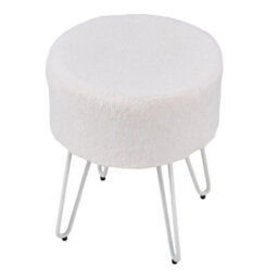 Dressing Table Vanity Stool Padded Seat W/metal Legs - thumbnail 5