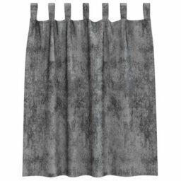 Berkfield Classic Curtain With Curtains 2 Pcs Grey 140 X 140 Cm Velvet - thumbnail 4