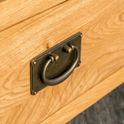 Surrey Oak 100Cm Corner Tv Unit With Baskets - Fully Assembled By Roseland Furniture - thumbnail 4