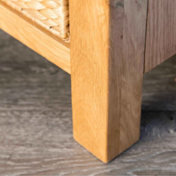 Surrey Oak 100Cm Corner Tv Unit With Baskets - Fully Assembled By Roseland Furniture - thumbnail 9