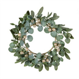 Dibor Traditional Giant Eucalyptus Sparkle Front Door Autumn Wreath Winter Spring Wreath 55Cm - thumbnail 1