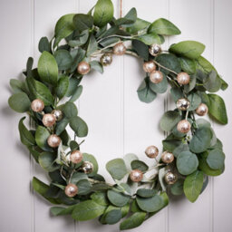 Dibor Traditional Giant Eucalyptus Sparkle Front Door Autumn Wreath Winter Spring Wreath 55Cm - thumbnail 2