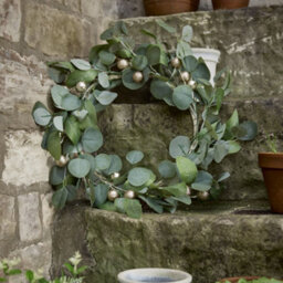 Dibor Traditional Giant Eucalyptus Sparkle Front Door Autumn Wreath Winter Spring Wreath 55Cm - thumbnail 3