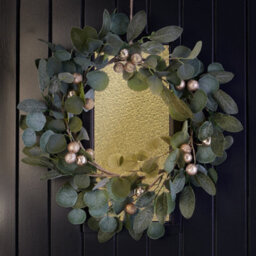 Dibor Traditional Giant Eucalyptus Sparkle Front Door Autumn Wreath Winter Spring Wreath 55Cm - thumbnail 4