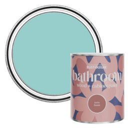 Rust-Oleum Teal Satin Bathroom Wood & Cabinet Paint 750Ml - thumbnail 1