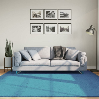 Berkfield Rug Oviedo Short Pile Turquoise 200X200 Cm