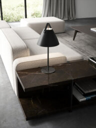 Nordlux Dftp Strap Indoor Table Lamp Black Metal E27 Brown & Black Strap - Mains Powered, Ip20 - thumbnail 5