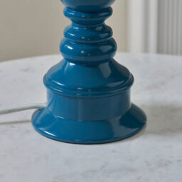 Loops Elegant Marlin Blue Table Lamp Base With Brass Accent For Stylish Home Decor - thumbnail 6