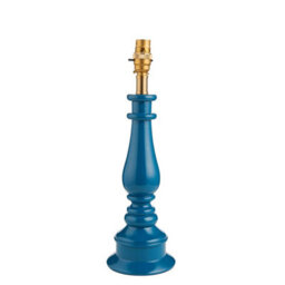 Loops Elegant Marlin Blue Table Lamp Base With Brass Accent For Stylish Home Decor