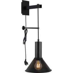 Luminosa Lighting Luminosa Jedd 21Cm Wall Lamp Matt Black 1X E27 - thumbnail 3
