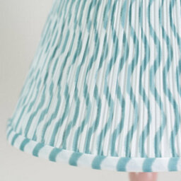 Valuelights Bobbles Rose Pink Bobbin Table Lamp With Green Arrow Pleated Shade - Led Bulb Included - thumbnail 3