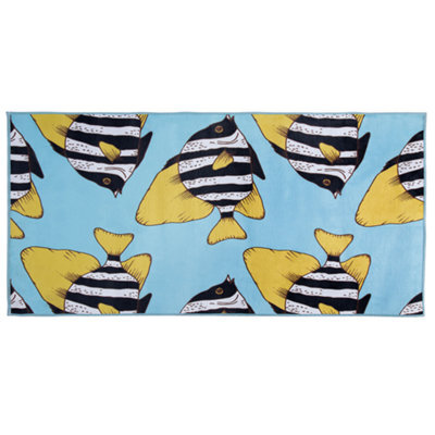 Beliani Kids Rug Fizme Blue 80 X 140 Cm - image 1