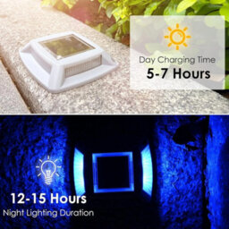 8Pcs Led Solar Deck Lights Ip68 Outdoor - thumbnail 3