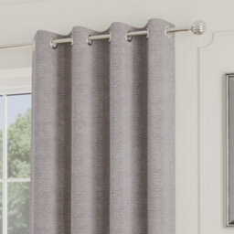 Enhanced Living Royale Silver Room Darkening Boucle Readymade Curtains (Pair) - 66 X 72 Inch (168X183Cm) - thumbnail 2