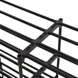 Thehotsale 4 Tier Double Row Diy Steel Tube Shoe Rack For 20 Pairs Of Shoes - thumbnail 7