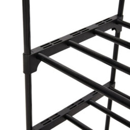 Thehotsale 4 Tier Double Row Diy Steel Tube Shoe Rack For 20 Pairs Of Shoes - thumbnail 6