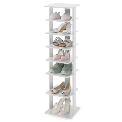 Gainoom 7-Tier Grey Vertical Shoe Rack Shoe Storage Organizer Shoe Tower - image 1