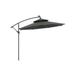Breeins Black Outdoor Garden Patio Cantilever Parasol Patio Umbrellas For Backyard And Pool With Fillable Base And Cross Base - thumbnail 3