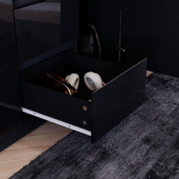 Lassic Vida Designs Glinton 3 Door 2 Drawer Wardrobe (100% Fsc), Black - thumbnail 7
