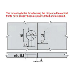 Louvre Wardrobe Cupboard Door Natural With Hinges & Pre Drilled Holes Sizes 2050X610 - thumbnail 5