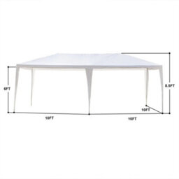 3X6M White Gazebo Marquee Tent With 6 Sides Garden - thumbnail 2