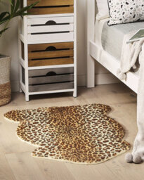 Beliani Faux Fur Rug Nambung Brown 60 X 90 Cm - thumbnail 2