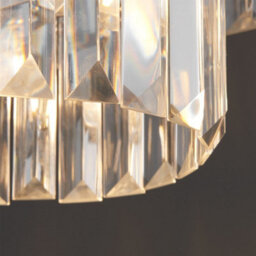First Choice Lighting Set Of 2 Knightsbridge - Two Tier Glass Ceiling Pendant Lights - thumbnail 5