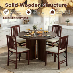 Folding Dining Chairs 2-Pack Foldable Upholstered Kitchen Chairs - thumbnail 4