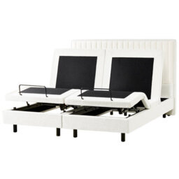 Beliani Adjustable Bed Boucle Castellan 180 X 200 Cm (Eu Super King) Off-White - thumbnail 5